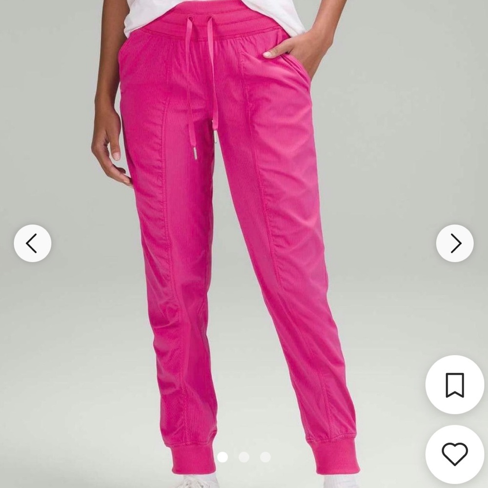 SONIC PINK LULULEMON DANCE STUDIO JOGGER